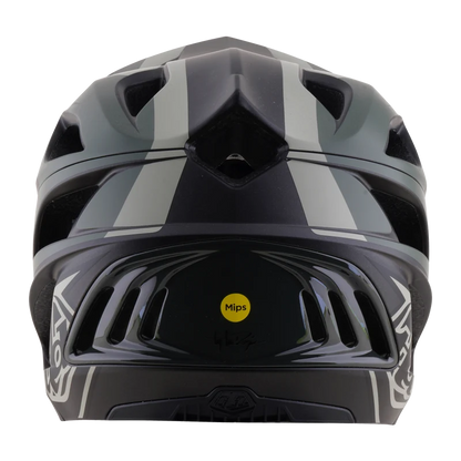 Troy Lee Designs Stage 2 MIPS Full Face Helmet - High Vz - Army-Charcoal