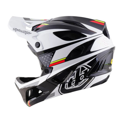 Troy Lee Designs Stage 2 MIPS Full Face Helmet - Proton - White