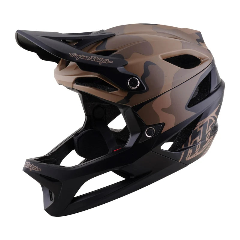 Troy Lee Designs Stage 2 MIPS Full Face Helmet - Split - Sienna Camo