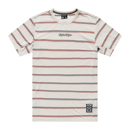 Troy Lee Designs Skyline Short Sleeve Ride Tee - Checked Out - Pumice