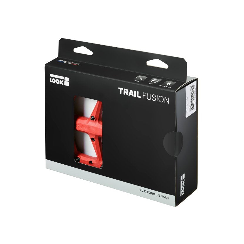 Look Trail Fusion Flat Pedals - Red