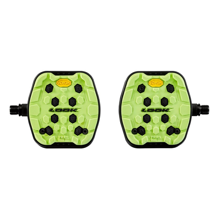 Look GEO Trail Grip Platform Pedals - Lime