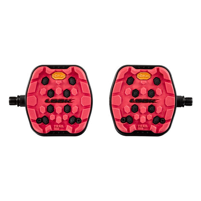 Look GEO Trail Grip Platform Pedals - Red