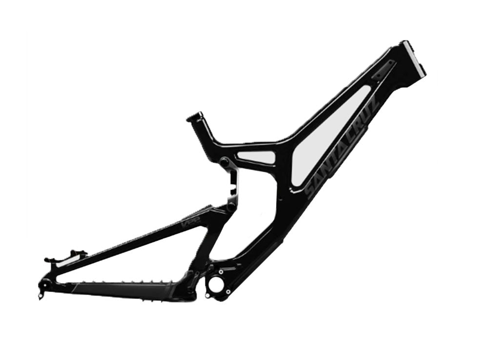 Santa Cruz V10 8 CC MX Frame - No Shock - Gloss Black Sparkle - 2025
