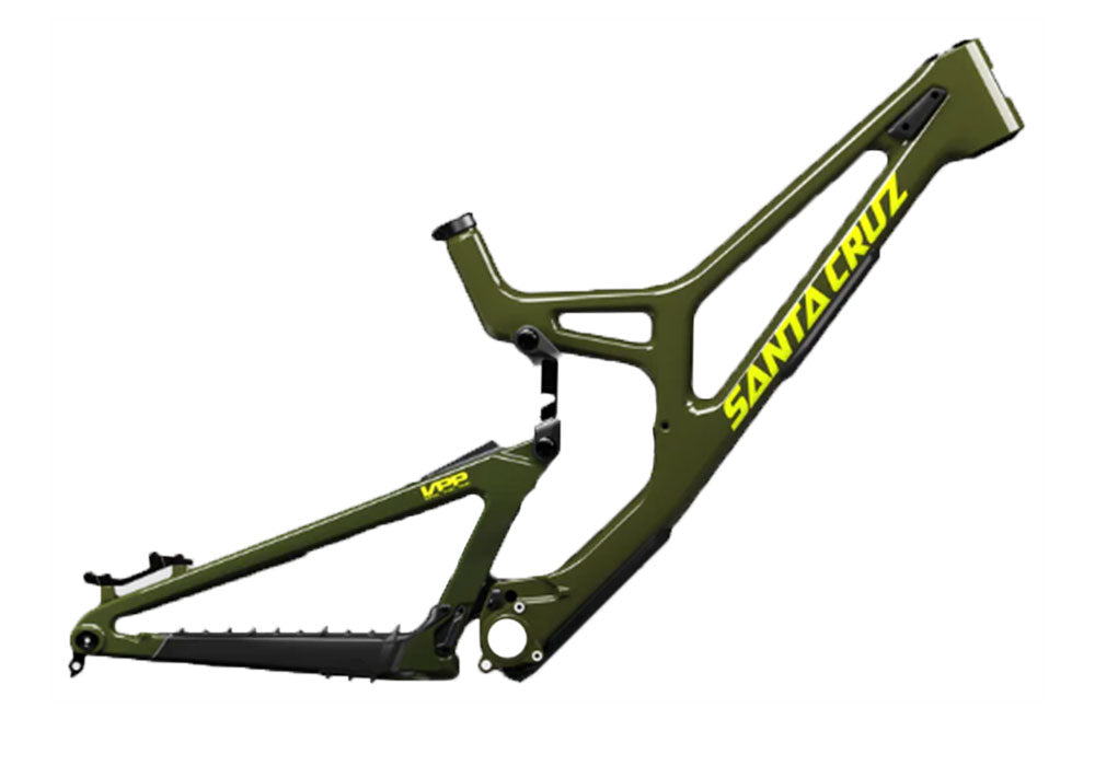 Santa Cruz V10 8 CC MX Frame - No Shock - Gloss Kelp Green - 2025