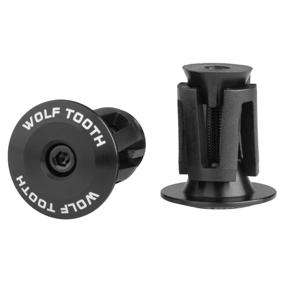 Wolf Tooth Components Alloy Bar End Plugs - Black