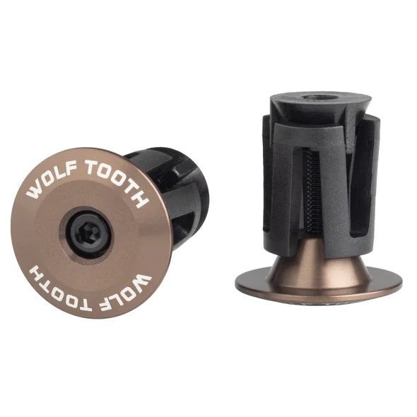 Wolf Tooth Components Alloy Bar End Plugs - Espresso