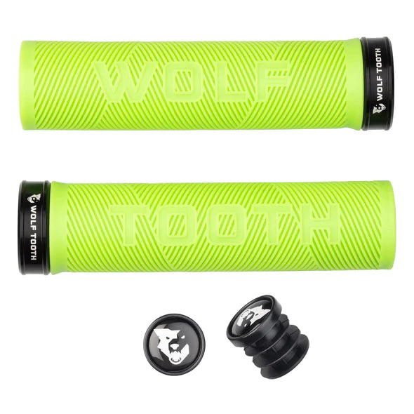 Wolf Tooth Components Echo Lock-On MTB Grips – Green