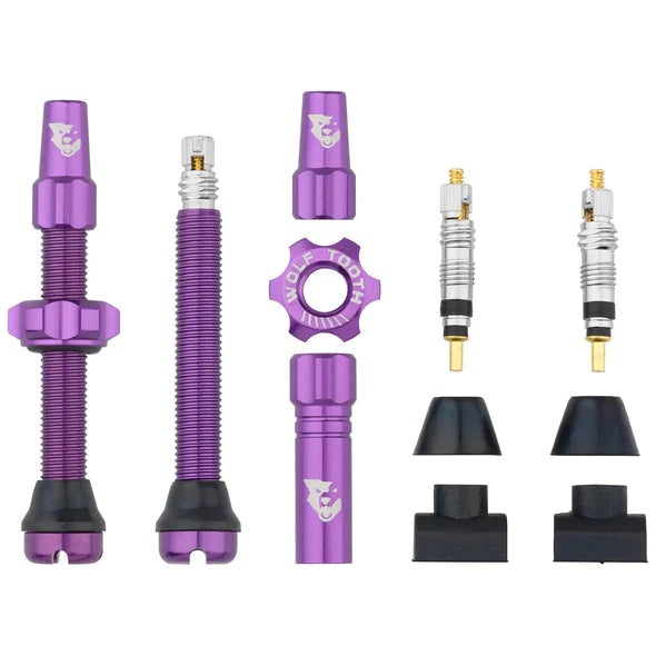 Wolf Tooth Components Tubeless Valve Stems - 44mm - Purple