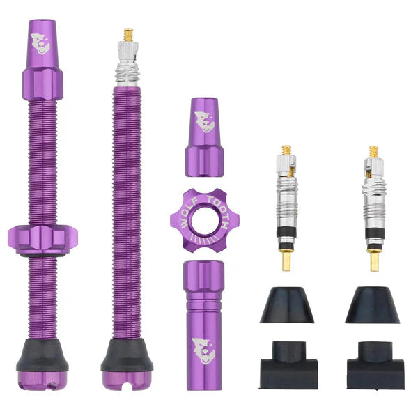 Wolf Tooth Components Tubeless Valve Stems - 60mm - Purple