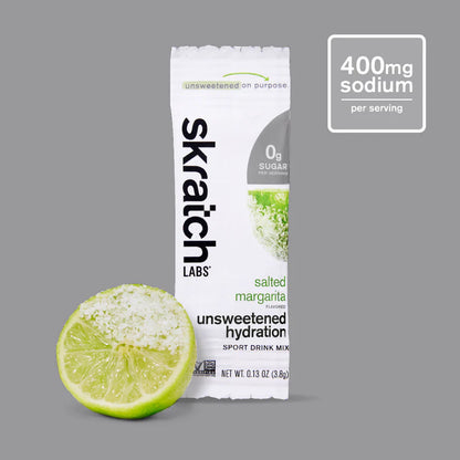Skratch Labs Unsweetened Sport Hydration Drink Mix - Salted Margarita
