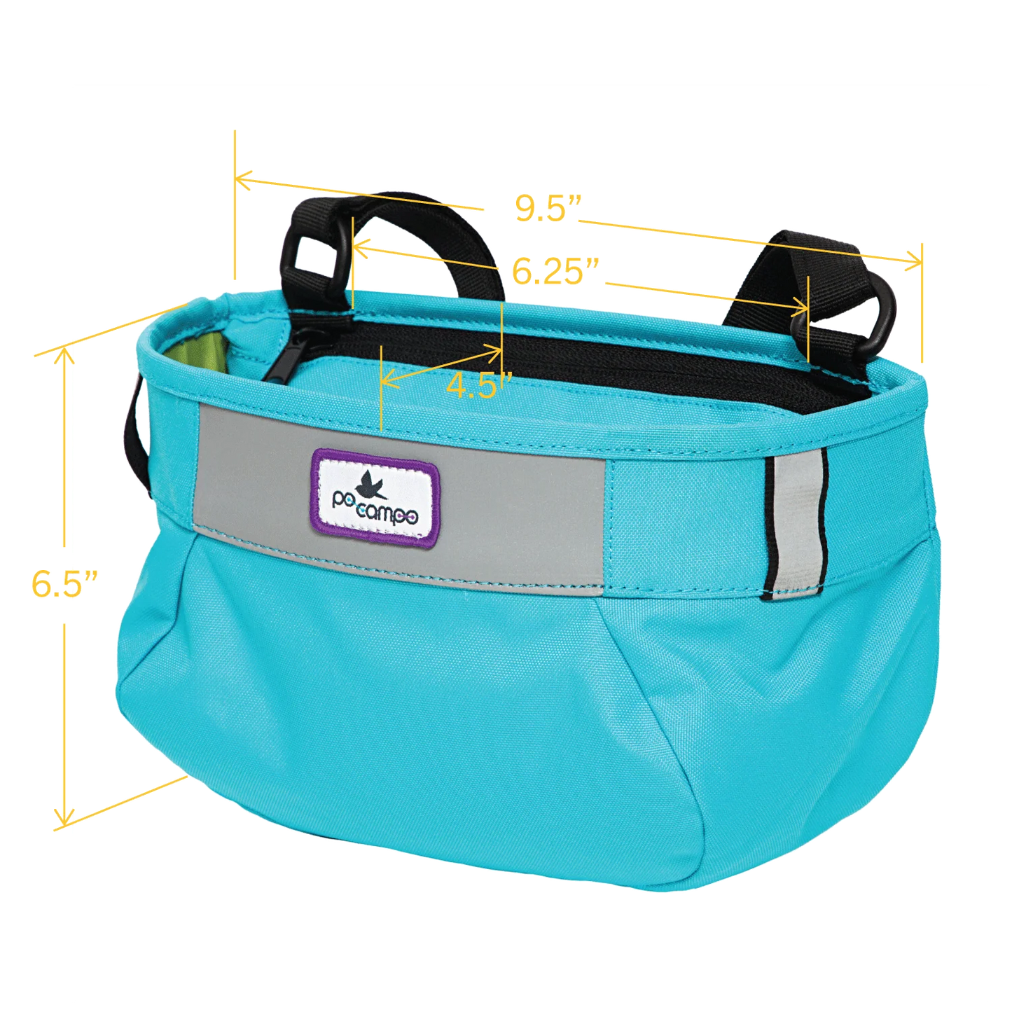 Po Campo Whoosh Bike Basket - Blast Blue