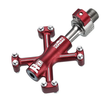 Xpedo TRVS 5 QRD Flat Pedals - Red