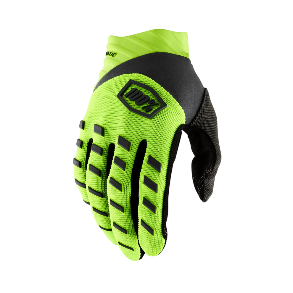 100% Airmatic Glove - Fluo Yellow-Black