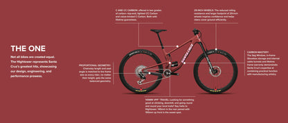 Santa Cruz Hightower Carbon 29 - GX AXS - Gloss Ocean Blue - 2024