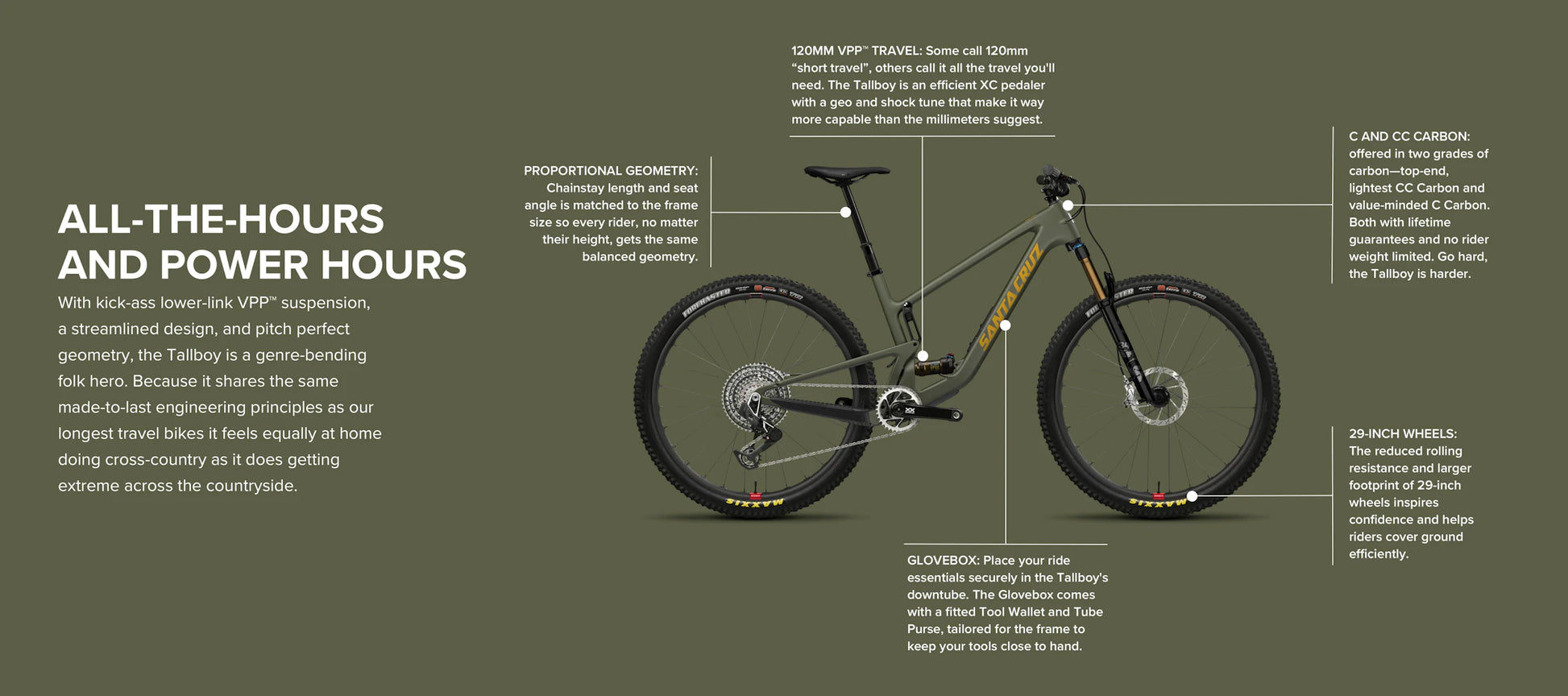 Geometry Santa Cruz Tallboy Size Chart Santa Cruz Tallboy CC XX1