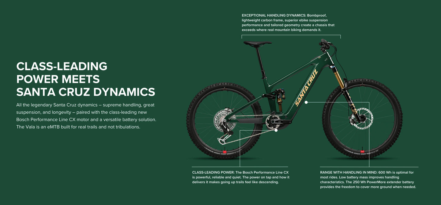 Santa Cruz Vala Carbon MX - S Kit - Midnight Green - 2025