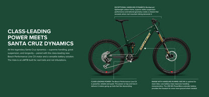 Santa Cruz Vala Carbon MX - S Kit - Midnight Green - 2025