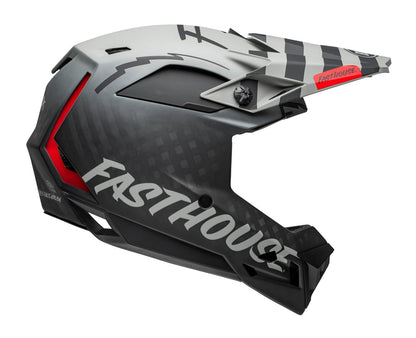 bell carbon fiber dirt bike helmet Bell Full 10 Spherical MTB Helmet White/Black XL/2X