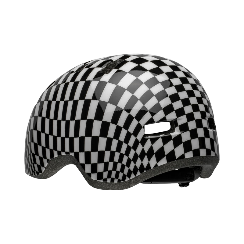 Bell Lil Ripper Child Helmet - Checkers - Matt Black-White