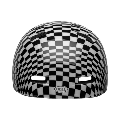 Bell Lil Ripper Child Helmet - Checkers - Matt Black-White