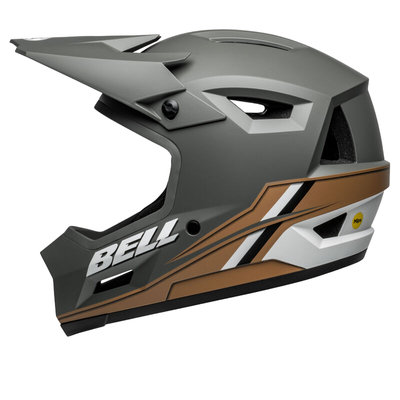 Bell Sanction 2 DLX MIPS Full Face Helmet - Alpine - Matt Dark Gray-Tan