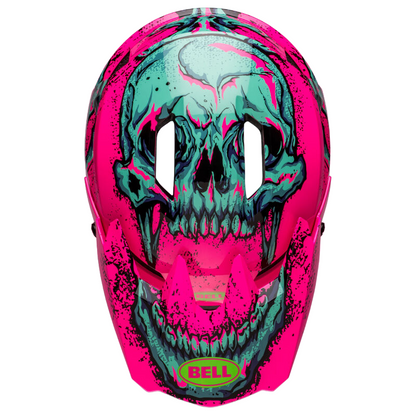 Bell Sanction 2 DLX MIPS Full Face Helmet - Bonehead - Gloss Pink-Turquoise