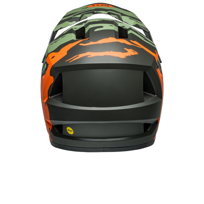 Bell Sanction 2 DLX MIPS Full Face Helmet - Ravine - Matt Dark Green-Orange