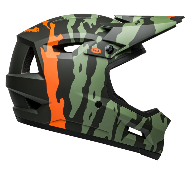 Bell Sanction 2 DLX MIPS Full Face Helmet - Ravine - Matt Dark Green-Orange