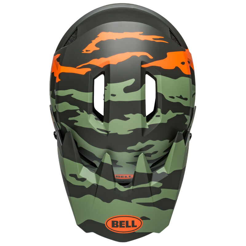 Bell Sanction 2 DLX MIPS Full Face Helmet - Ravine - Matt Dark Green-Orange