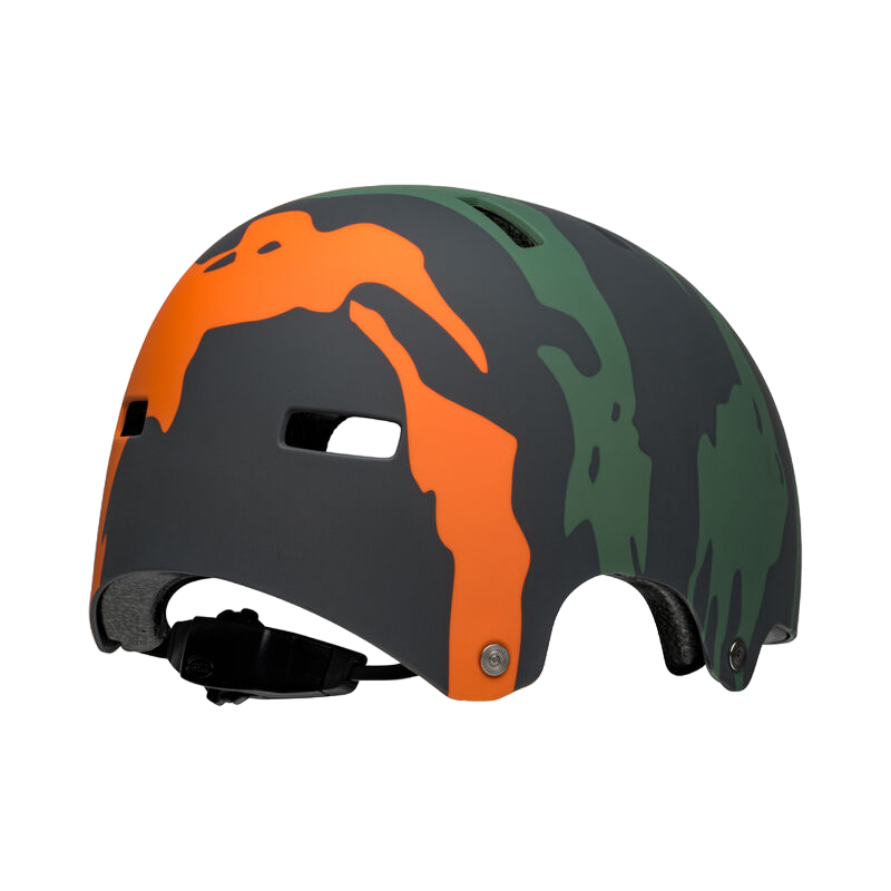 Bell Span BMX Helmet - Ravine - Matt Green-Orange