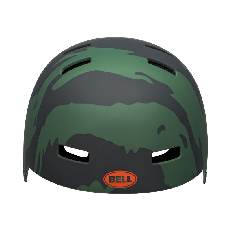 Bell Span BMX Helmet - Ravine - Matt Green-Orange