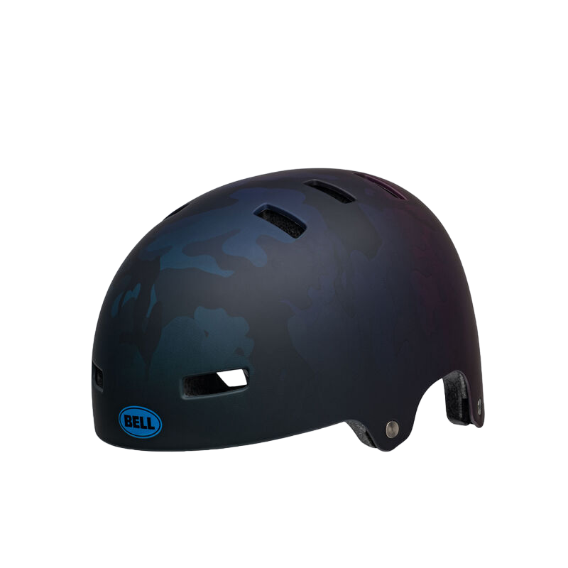 Bell Span BMX Helmet - Matt Black-Blue Camo