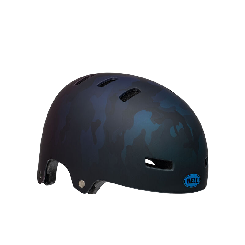 Bell Span BMX Helmet - Matt Black-Blue Camo