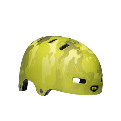 Bell Span BMX Helmet - Matt Hi-Viz Yellow Camo