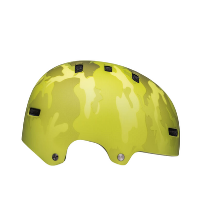 Bell Span BMX Helmet - Matt Hi-Viz Yellow Camo