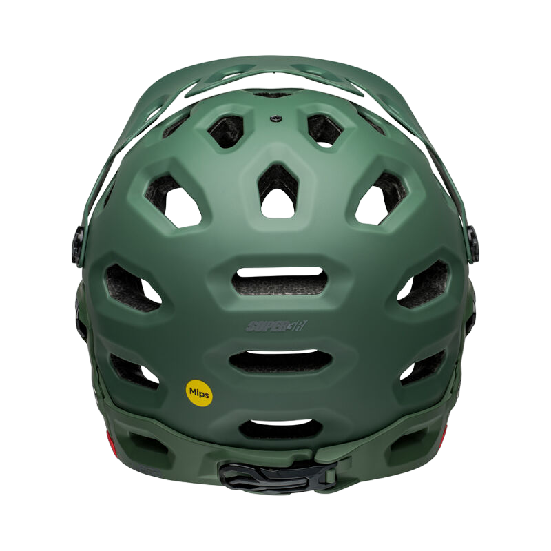 Bell Super 3R MIPS Full Face Helmet - Matt Dark Green-Infrared