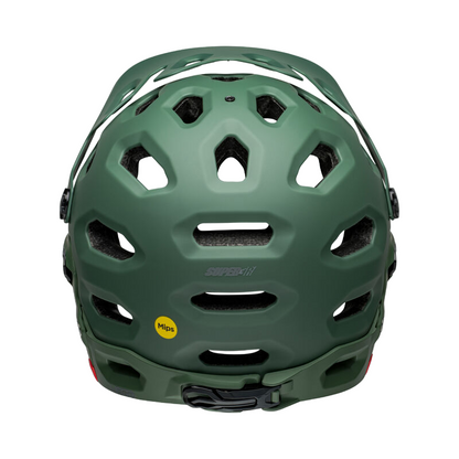 Bell Super 3R MIPS Full Face Helmet - Matt Dark Green-Infrared