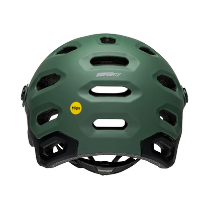 Bell Super 3R MIPS Full Face Helmet - Matt Dark Green-Infrared