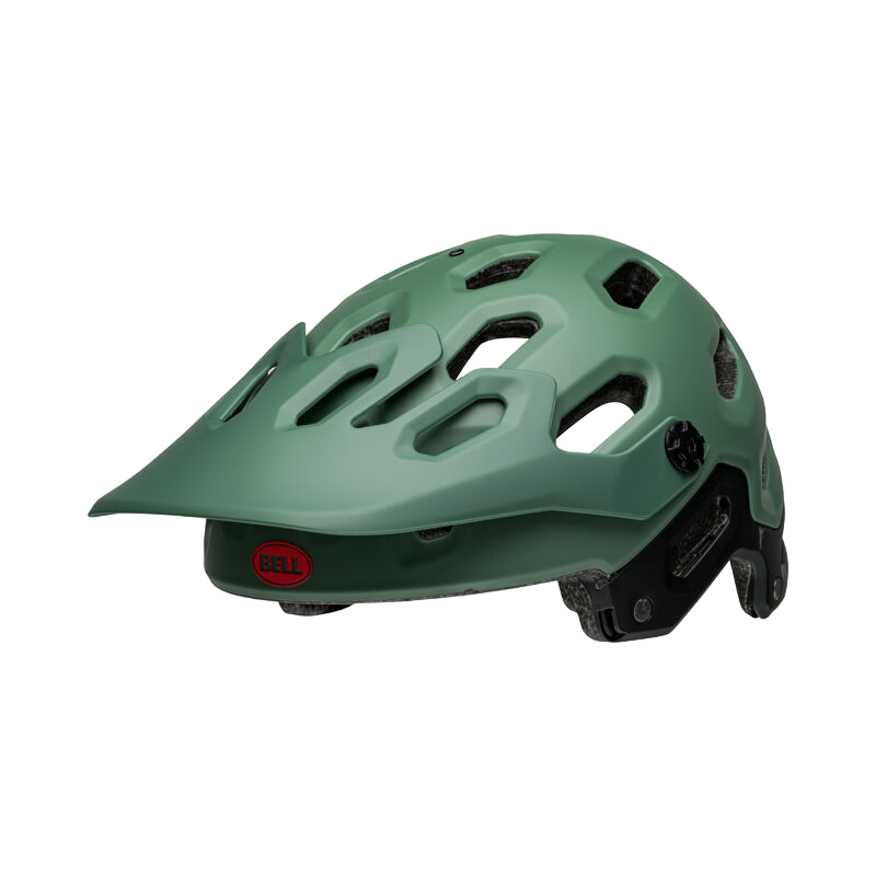 Bell Super 3R MIPS Full Face Helmet - Matt Dark Green-Infrared