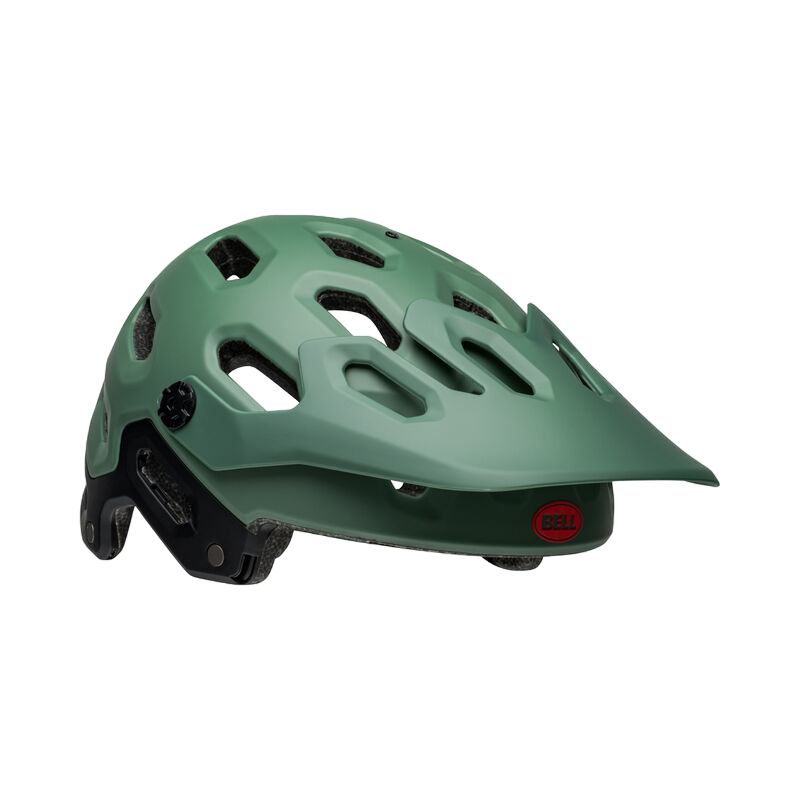 Bell Super 3R MIPS Full Face Helmet - Matt Dark Green-Infrared