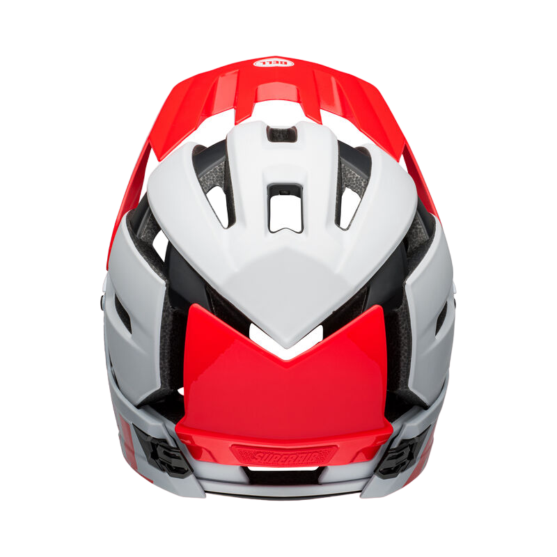 Bell Super Air R Spherical Full Face Helmet - Matt Gloss White-Infrared