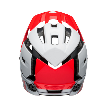 Bell Super Air R Spherical Full Face Helmet - Matt Gloss White-Infrared