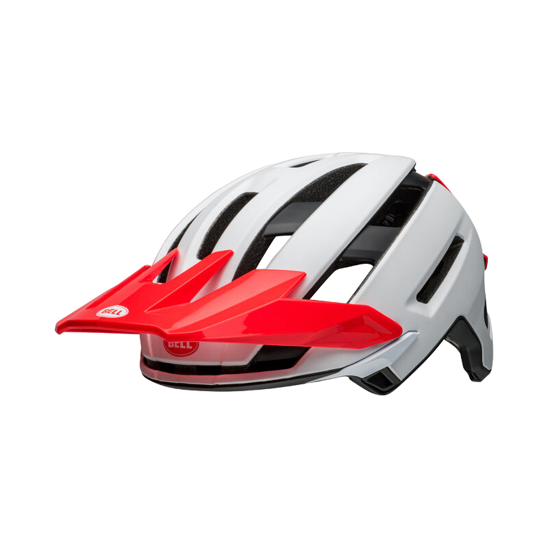 Bell Super Air Spherical MTB Helmet - Matt Gloss White-Infrared