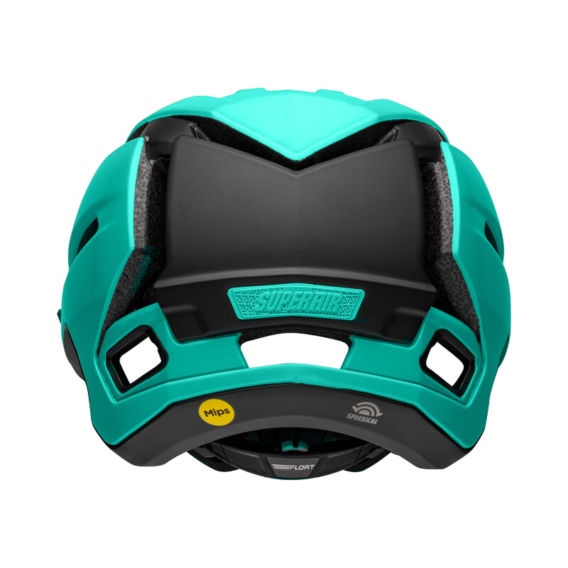 Bell Super Air Spherical MTB Helmet - Matt Turquoise-Black