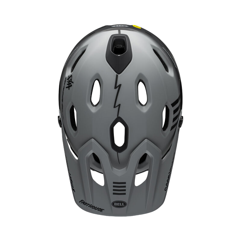 Bell Super DH Spherical Full Face Helmet - Fasthouse - Matt Gray-Black