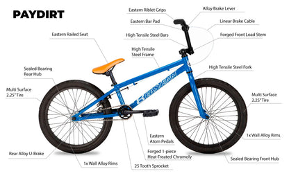 Eastern Paydirt 20" BMX - Blue