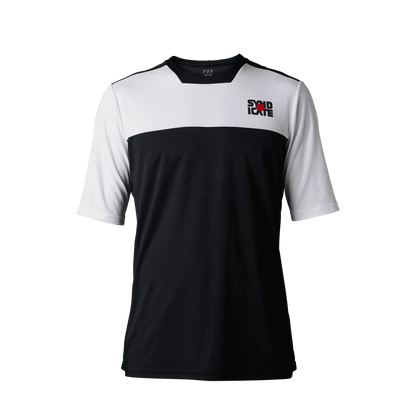 Fox Racing Defend Short Sleeve MTB Jersey - Syndicate - White-Black