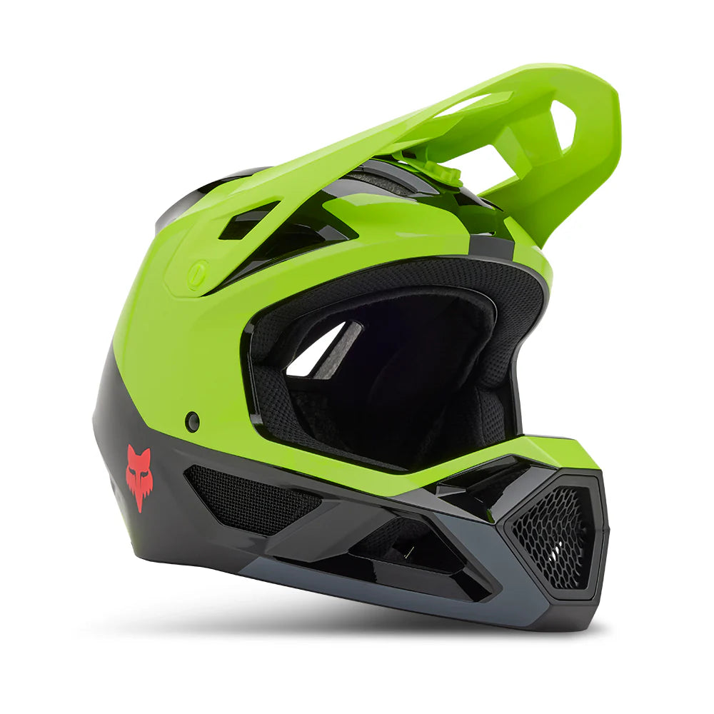 Fox Racing Rampage Full Face Helmet - Barge - Youth - Flo Yellow