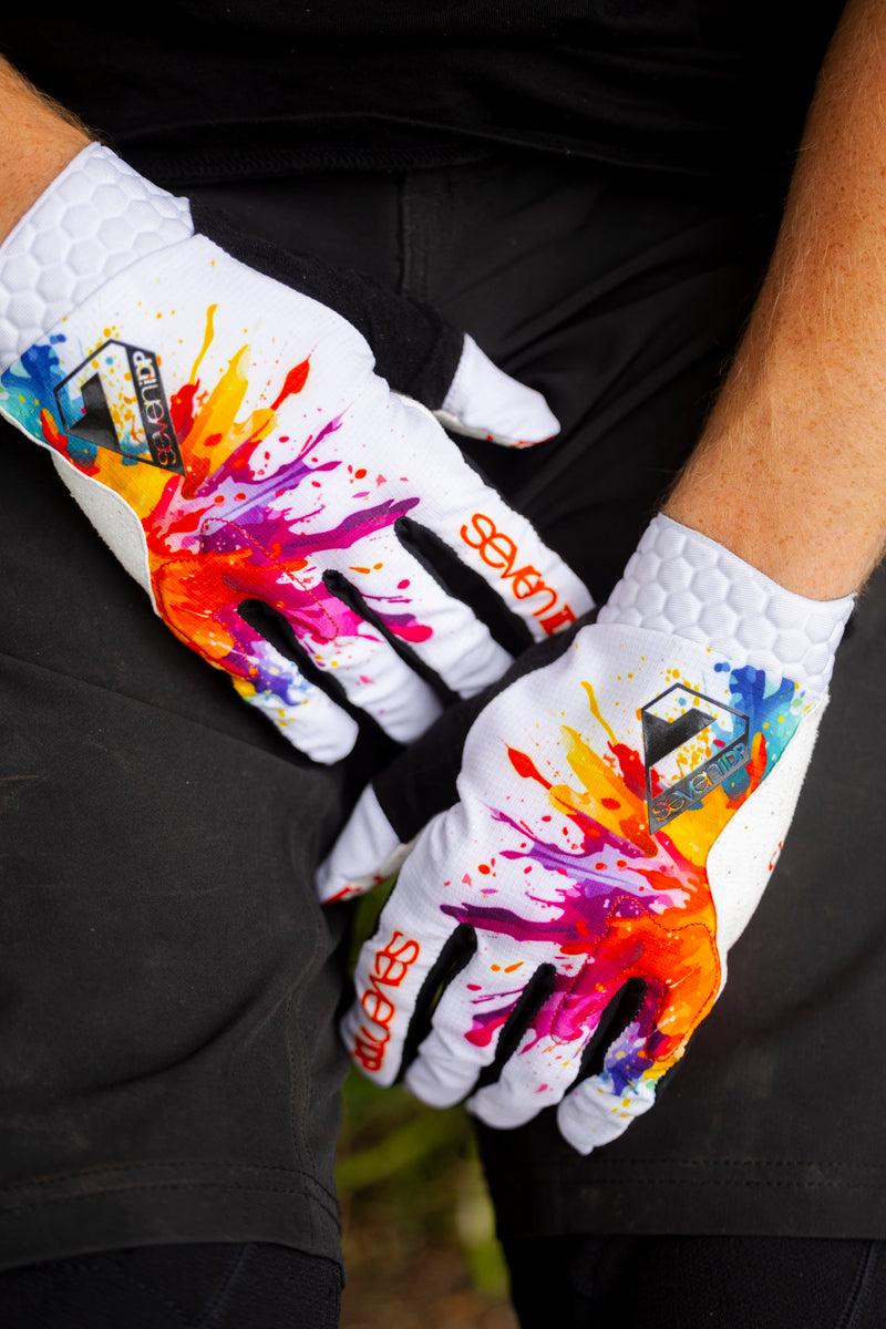 7 iDP Project MTB Glove - LTD Edition - Splatter – Cambria Bike